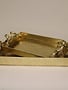 Golden Metal Tray w/ Bow Handles (2-Sizes)