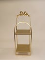 Golden Metal Bow 2-Tiered Shelf