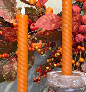 Set of 2 9" Spiral Taper Candles