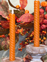 Set of 2 9" Spiral Taper Candles