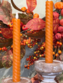 Set of 2 9" Spiral Taper Candles