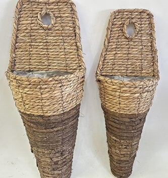 Vine Cone Wall Basket (2-Sizes)