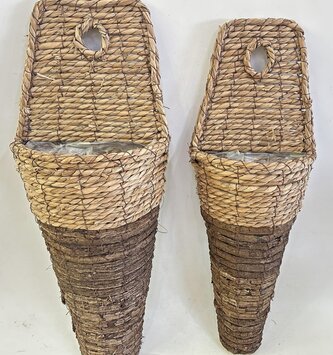 Vine Cone Wall Basket (2-Sizes)