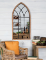 Wooden/Metal Cathedral Mirror