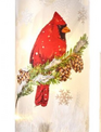 LED Frosted Glass Cardinal Cylinder