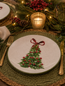 Christmas Tree with Bow Platter