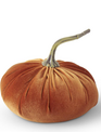 Orange Velvet Weighted Pumpkin (2-Sizes)