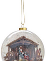 Nativity Scene Paper Mache Ornament (3-Styles)