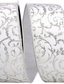 2.5" x 10 Yards Filigree Deluxe Velvet Metallic Wired Ribbon
