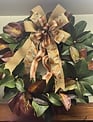 Custom Fall Magnolia Wreath w/ Pinecones & Bow