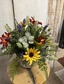 Custom Summer Wildflower Arrangement in Queen Annes Pot