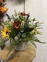 Custom Summer Wildflower Arrangement in Queen Annes Pot