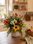 Custom Summer Wildflower Arrangement in Queen Annes Pot