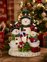 LED Muscial Jolly Group of Snowmen