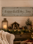 Metal Happy Birthday Jesus Sign