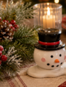 Melting Snowman Salt & Pepper Set