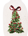 Ceramic Christmas Tree w/ Bow Serving Tray