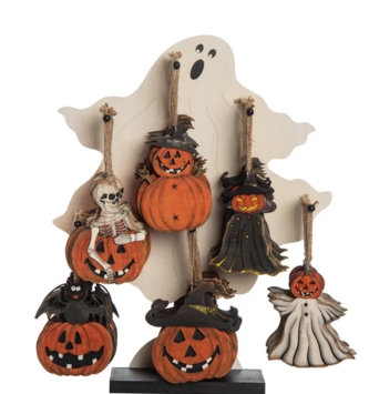 Spooky Wooden Halloween Ornament (6-Styles)