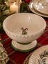 Christmas Tree w/ Bow Pedestal Bowl
