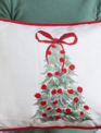 Lumbar Christmas Tree w/ Bow Pillow