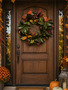 Custom Mixed Fall Magnolia Wreath Base