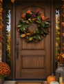 Custom Mixed Fall Magnolia Wreath Base