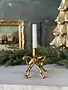 Gilded Bow Taper Candle Holder