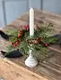 Alpine Berry Taper Candle Ring