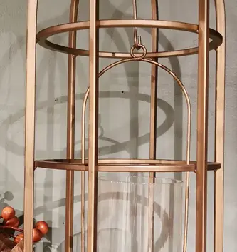 Gold Cage Lantern (2 Sizes)