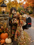 Custom Autumn Leaves Bow