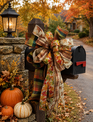 Custom Autumn Leaves Bow