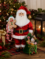 Karen Didion Peppermint & Goodies Santa