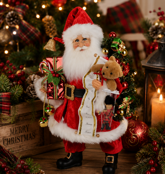 Karen Didion Lighted Good Tidings Santa