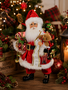 Karen Didion Lighted Good Tidings Santa