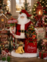 Karen Didion Lighted North Pole Magic Santa