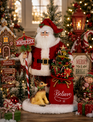Karen Didion Lighted North Pole Magic Santa