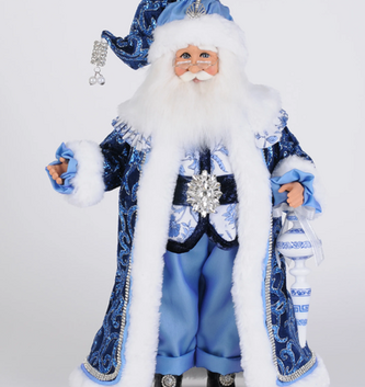 Karen Didion Jeweled Chinoiserie Santa