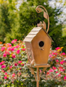Copper Finish Powder Coated Iron Birdhouse Stake (5-Styles)