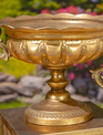 Golden Metal Frontus Urn (2-Sizes)