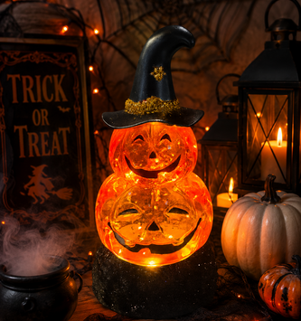 LED Jack O Lantern Water Globe