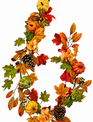 6-ft Harvest Pumpkin Gourd Garland