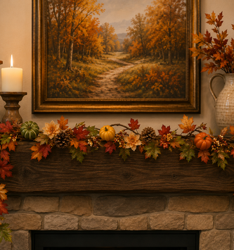 6-ft Harvest Pumpkin Gourd Garland