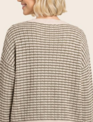 Staccato Textured Striped Crew Neck Pull Over Sweater By: Staccato