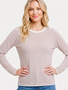 Staccato Copper Pin Striped Pull Over Sweater By: Staccato