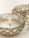 LED Glass Ornament Wax Candle (4-Colors)