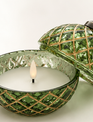 LED Glass Ornament Wax Candle (4-Colors)