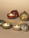 LED Glass Ornament Wax Candle (4-Colors)