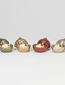 LED Glass Ornament Wax Candle (4-Colors)