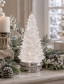 17" Swirling LED Tree on Pedestal Snowglobe