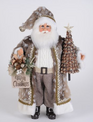 Lighted Natural Fawn Santa By: Karen Didion